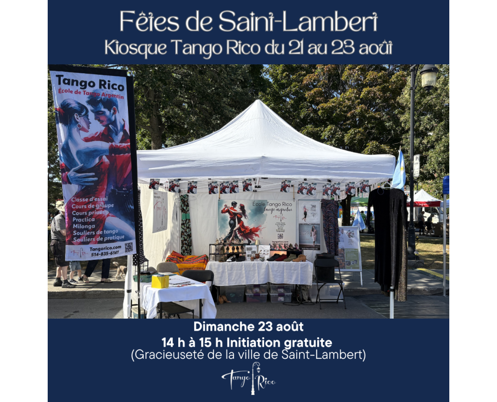 Kiosque Tango Rico aux Fêtes de Saint-Lambert